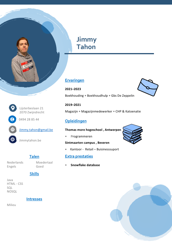 Cv van Jimmy